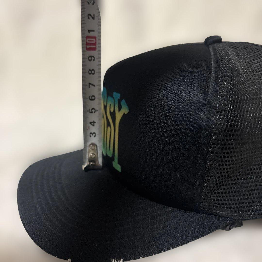OLD STÜSSY ブラック トラッカーキャップ　メッシュキャップ