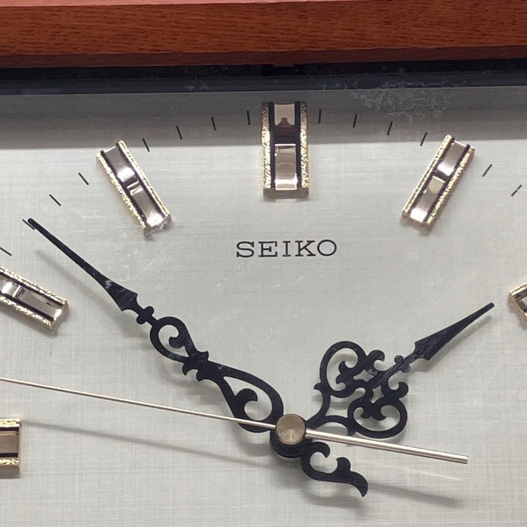 【希少/動作品】SEIKO セイコー 掛け時計 QA402B 木製 昭和レトロ