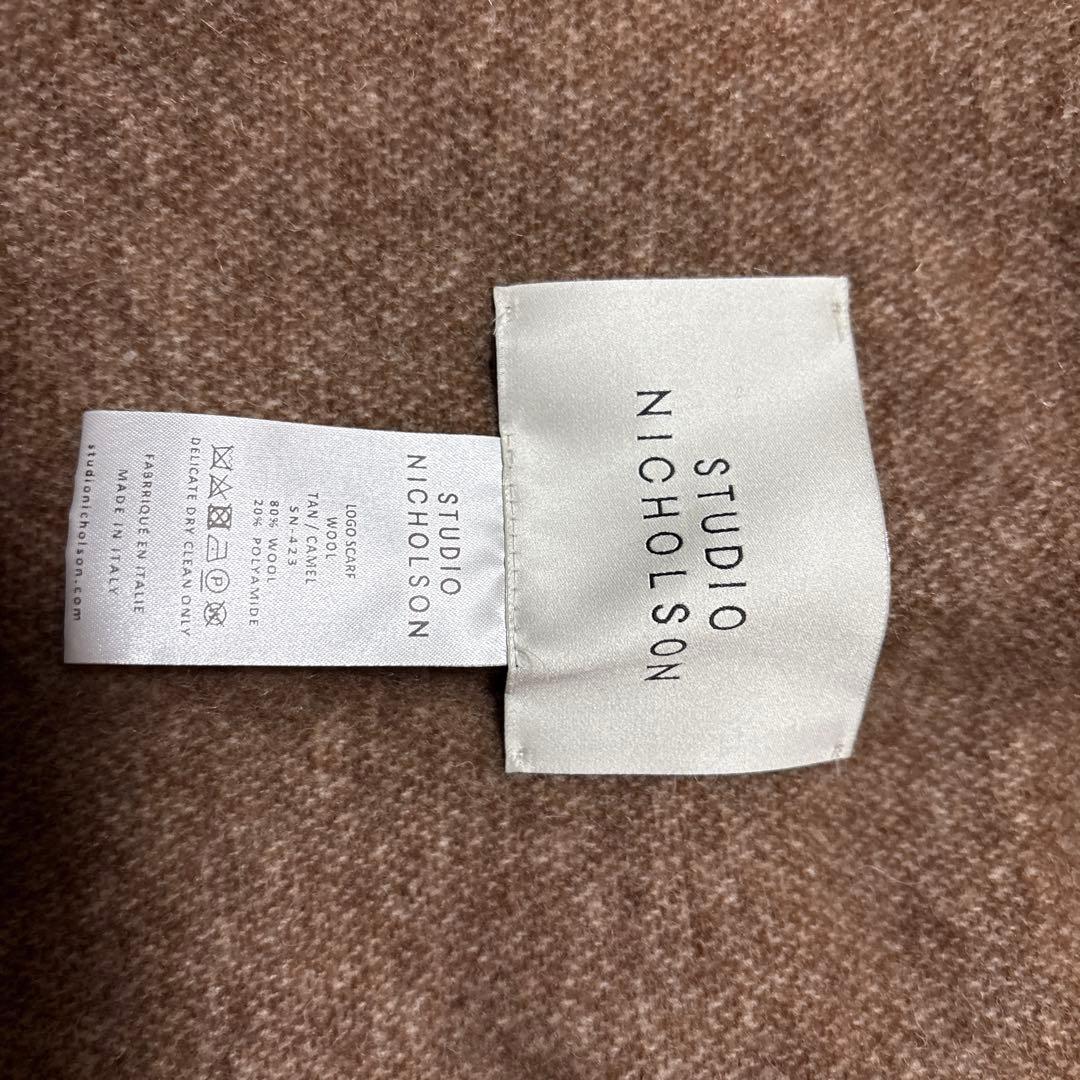 最終値下げ　STUDIO NICHOLSON ウールストール ベージュ