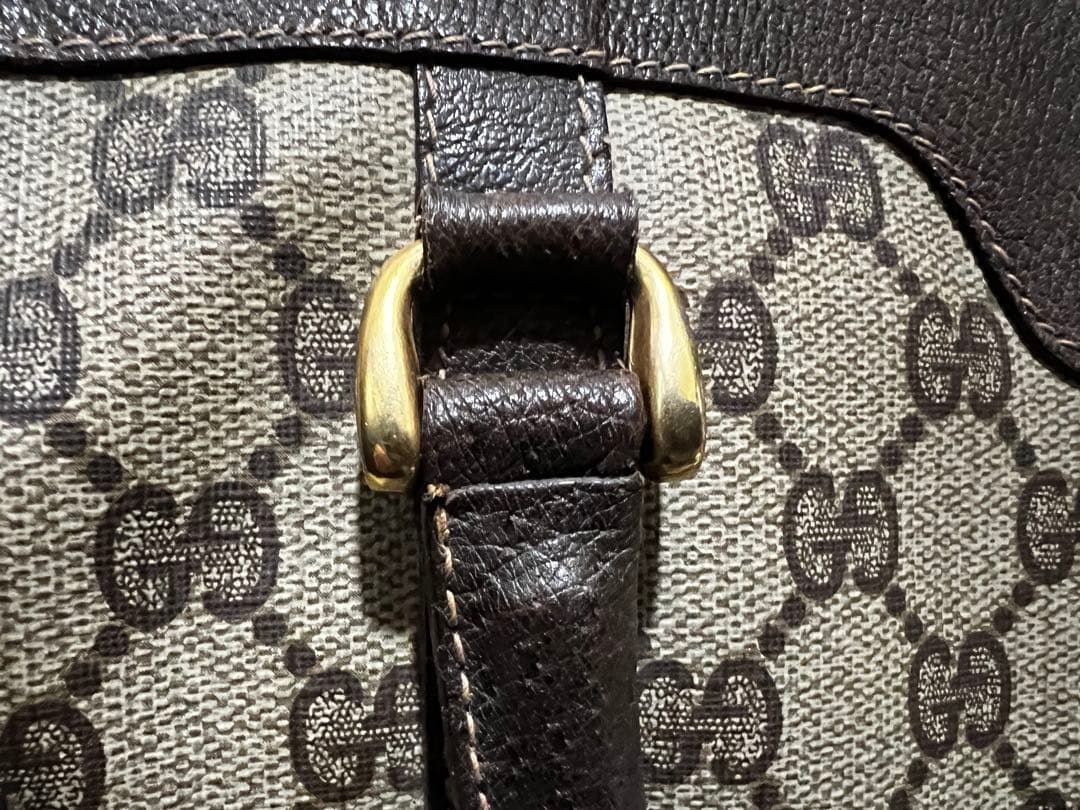 GUCCI ミニボストン GG PVC レザー オールドグッチ ヴィンテージ