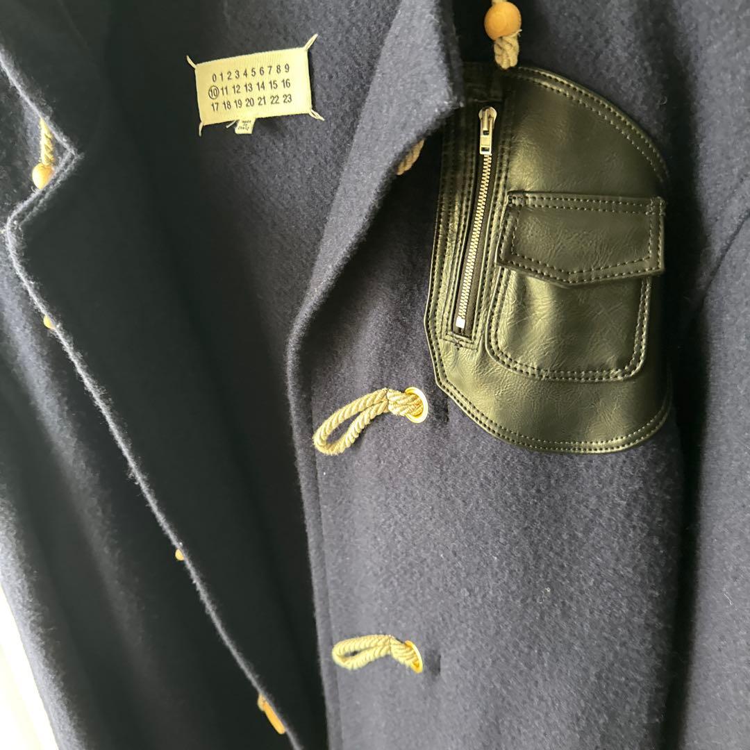 マルタンマルジェラネイビー ダッフルコート サイズ44margiela