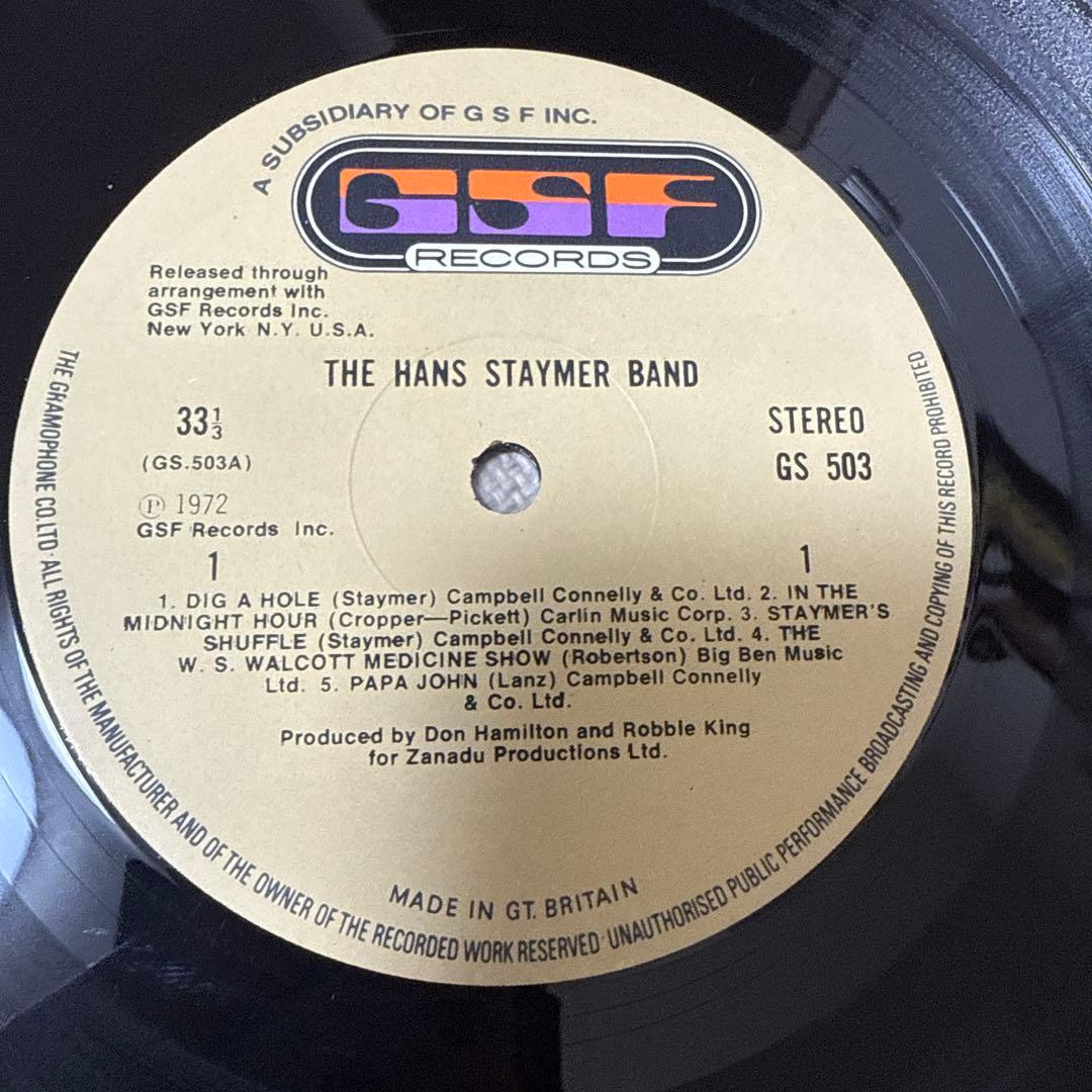 洋楽 Hans Staymer Band / Same