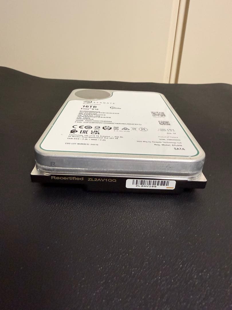 内蔵型ハードディスクドライブ Seagate Exos X16 16TB HDD ST16000NM001G