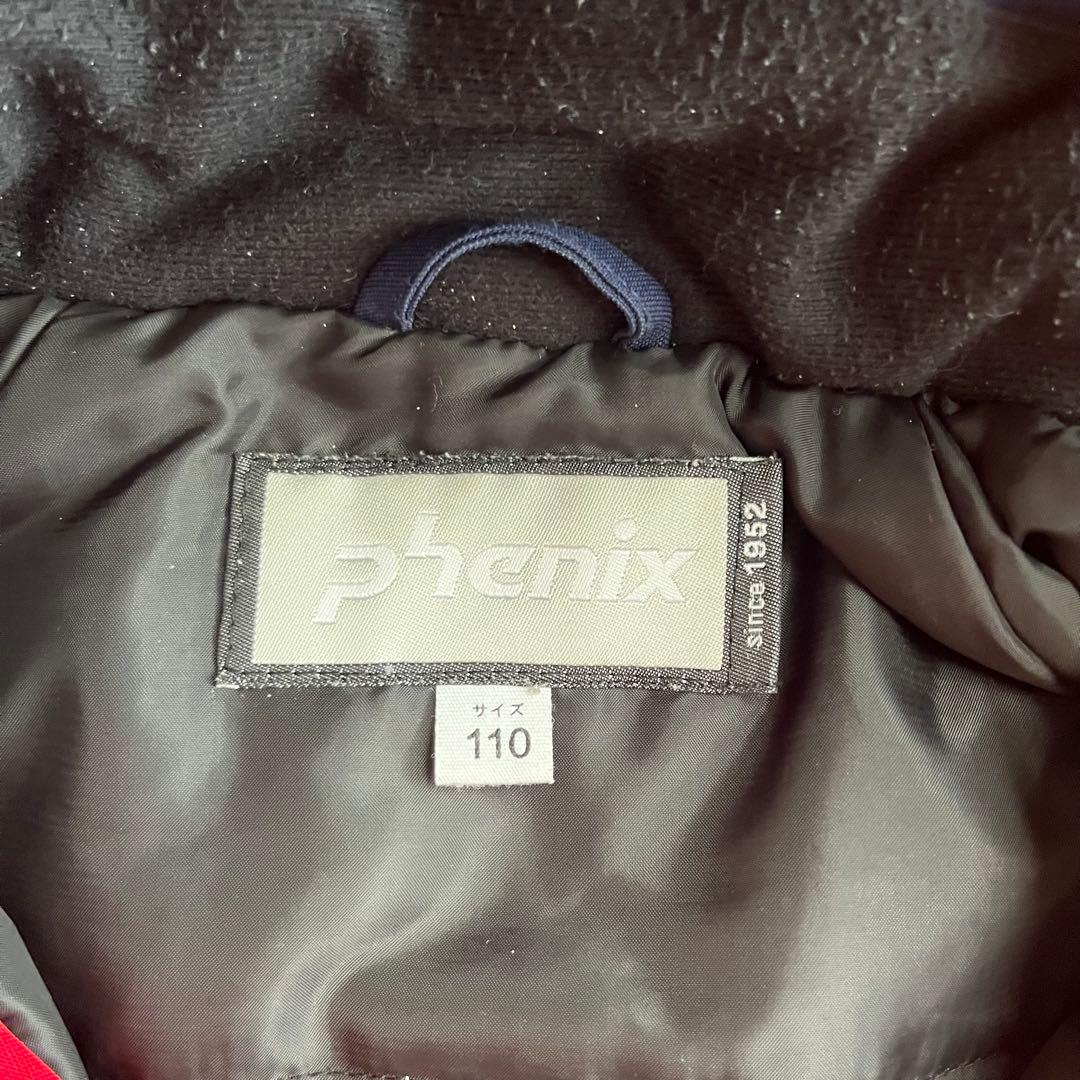 【美品】phenix 子ども用スキーウェア キッズ　赤