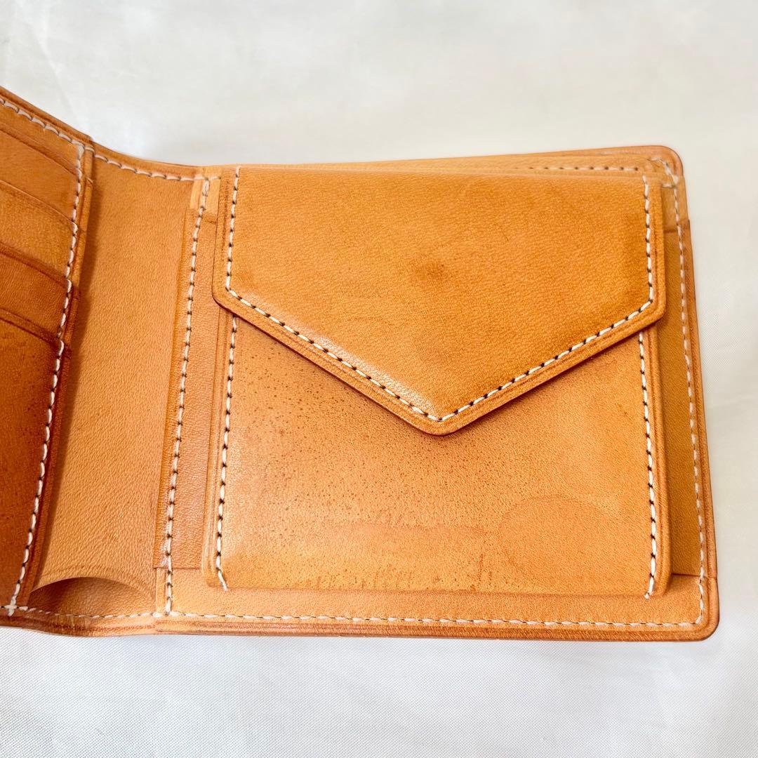 【美品】　エンダースキーマ　half folded wallet カウレザー