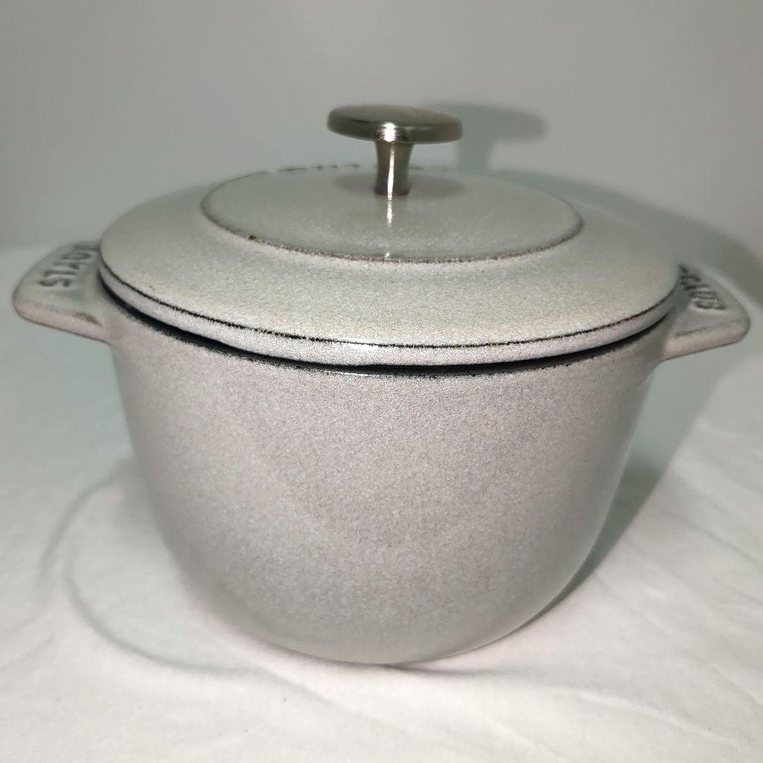 【美品】STAUBストウブ　ラ・ココット de GOHAN グレー