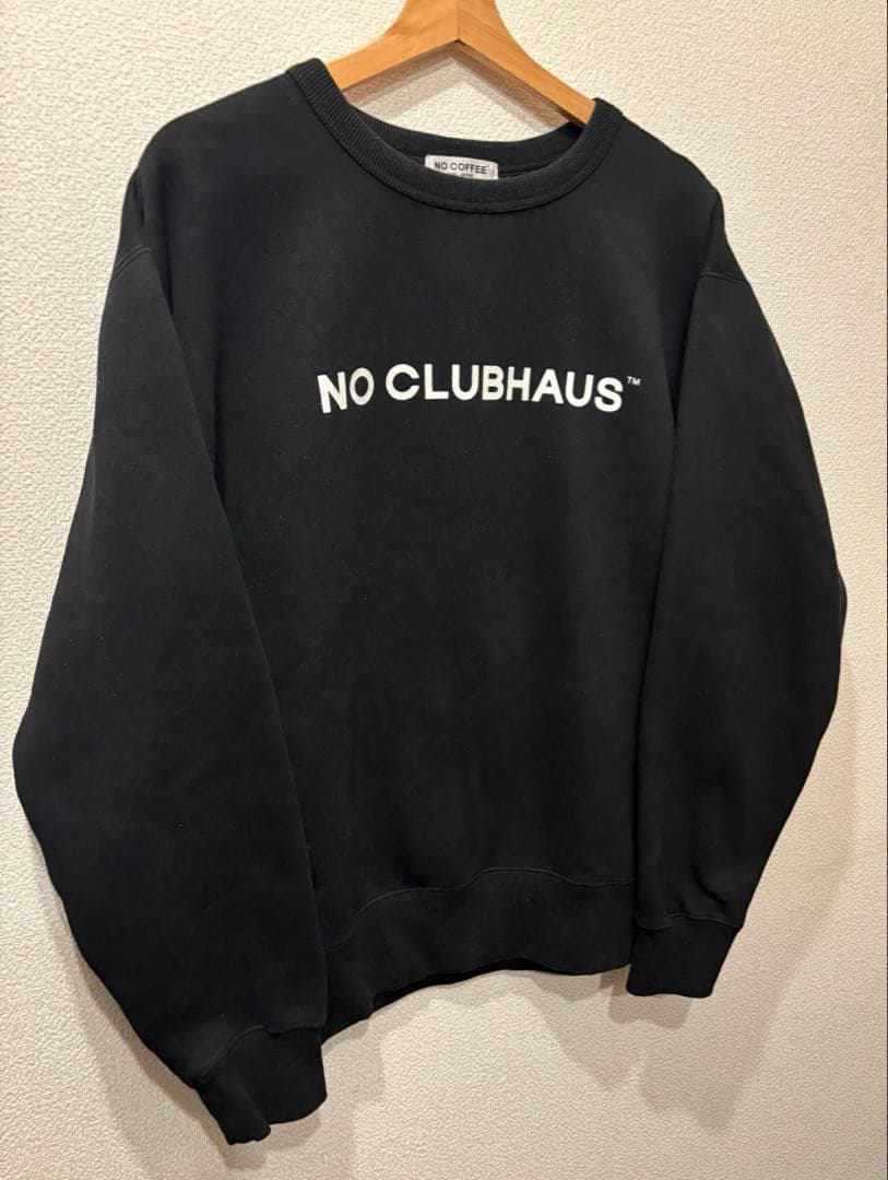 NO COFFEE CLUBHAUS ゴルフ スウェット ブラック L