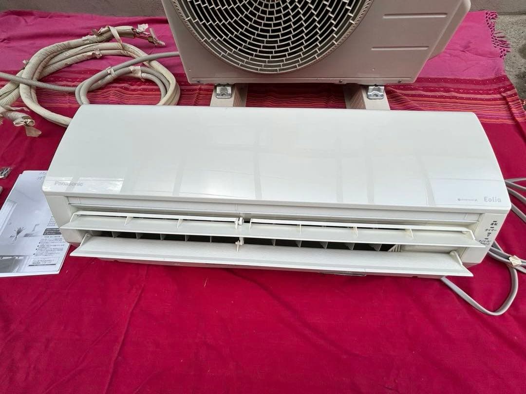 【美品】Panasonic Eolia エアコン 本体 室外機　6畳用