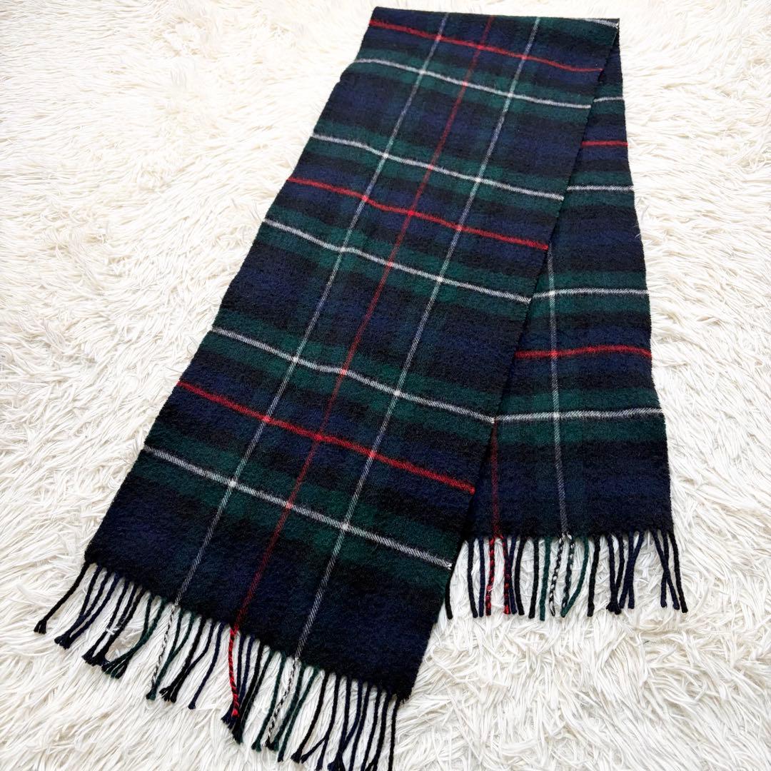 ✨美品✨高級感✨ジョンストンズ　カシミヤ100% タータンチェック　マフラー