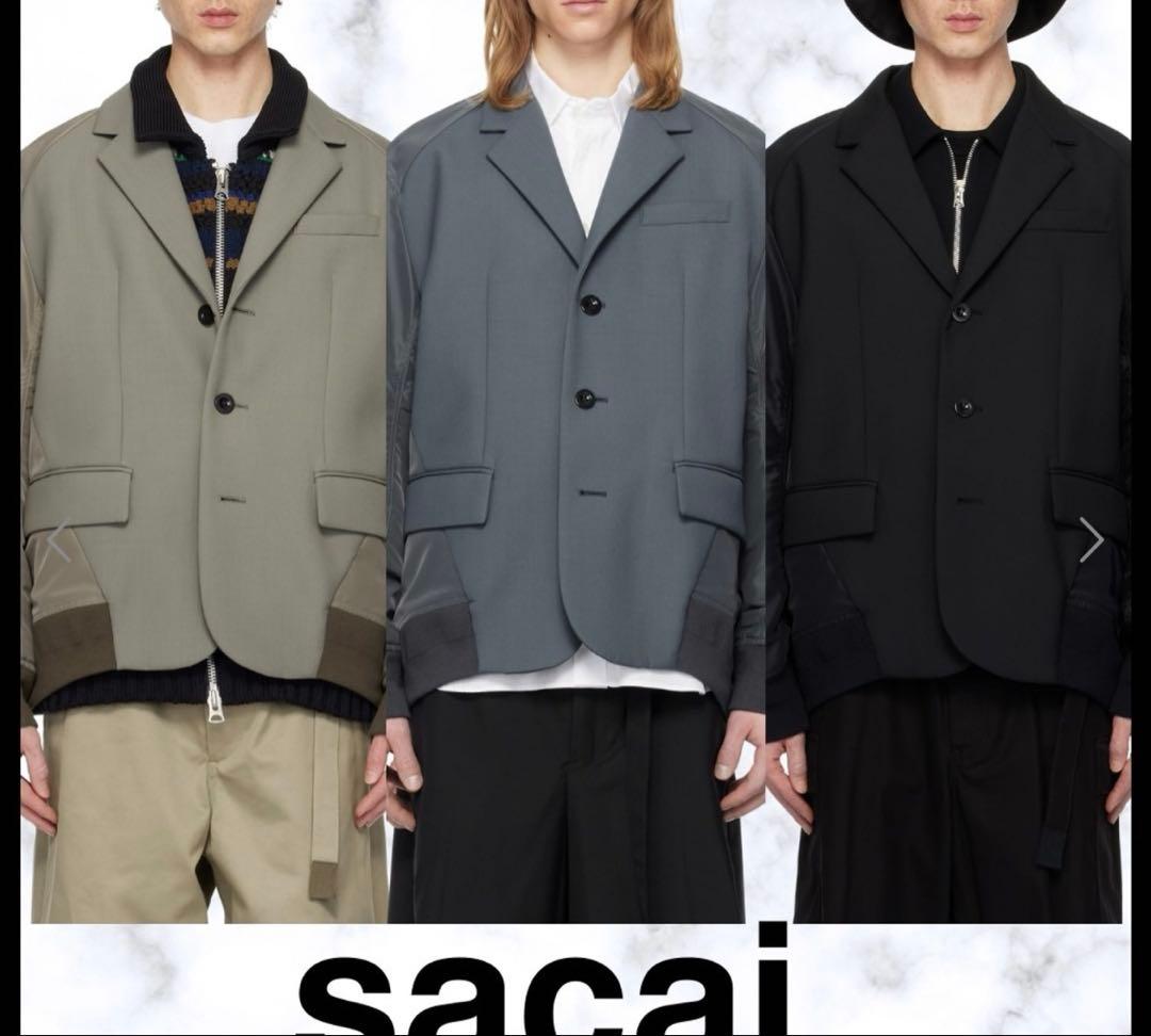 は*う様 sacai 25SS Suiting Bonding Mix Jack
