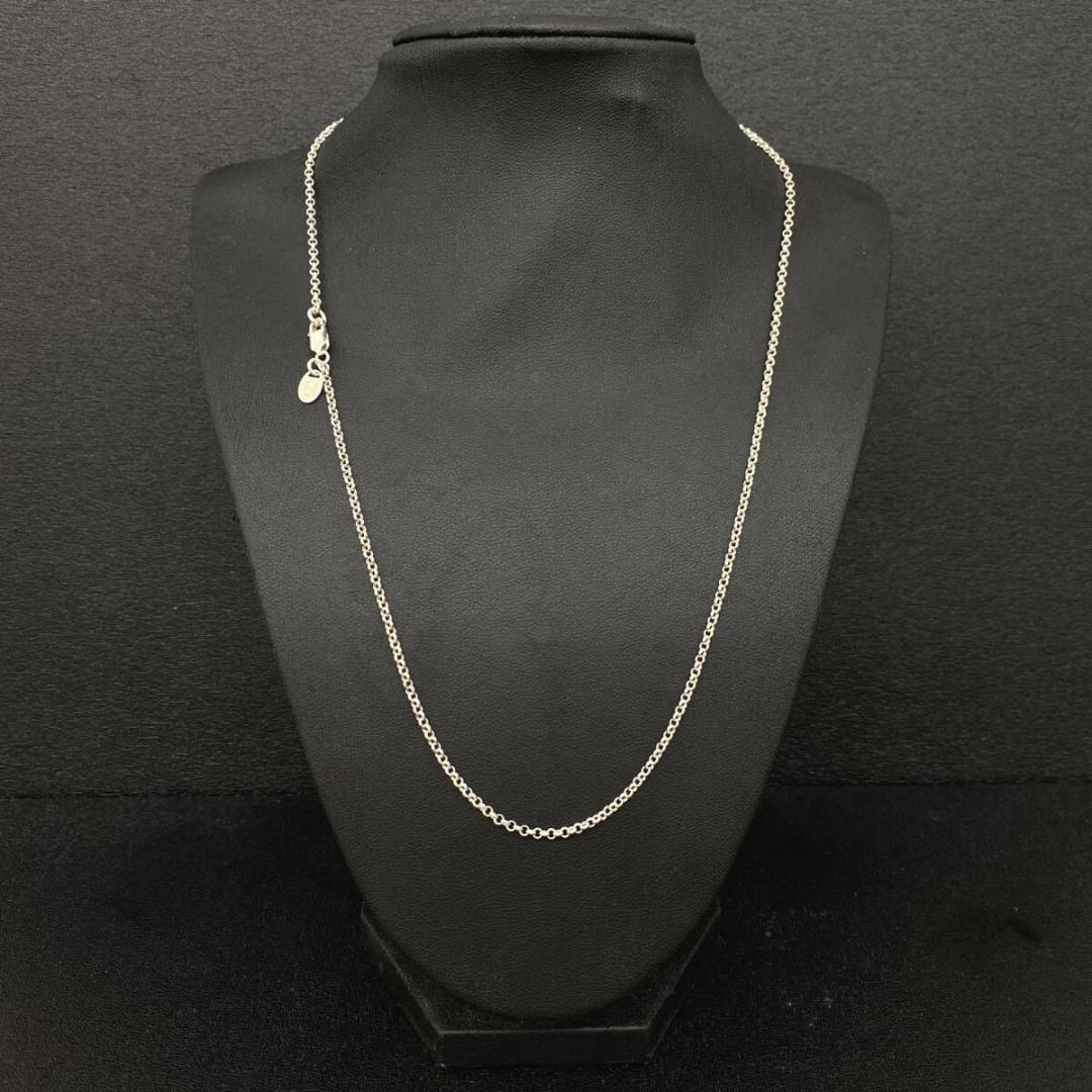 未使用品 SAAD シルバー925 2mm 甲丸 チェーン ネックレス 50cm