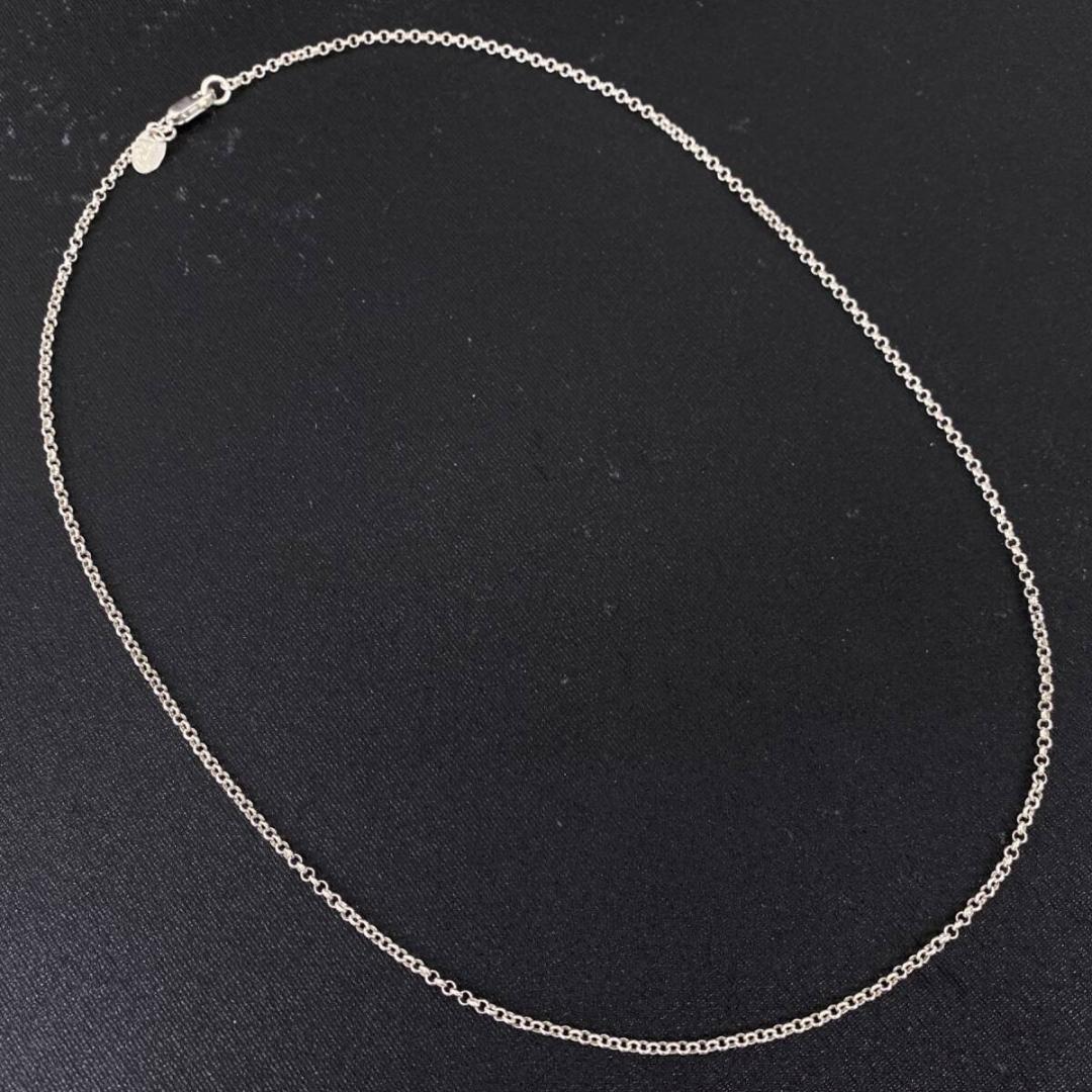 未使用品 SAAD シルバー925 2mm 甲丸 チェーン ネックレス 50cm