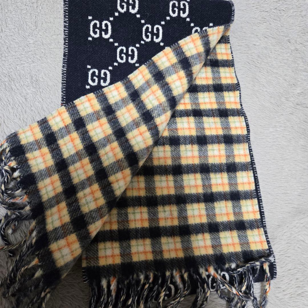 GUCCI GGロゴマフラー 25x190cm