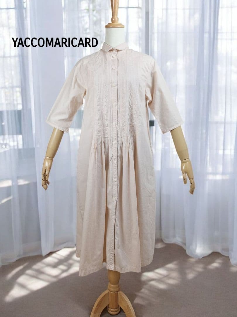 美品 YACCO MARICARD ギャザーワンピース