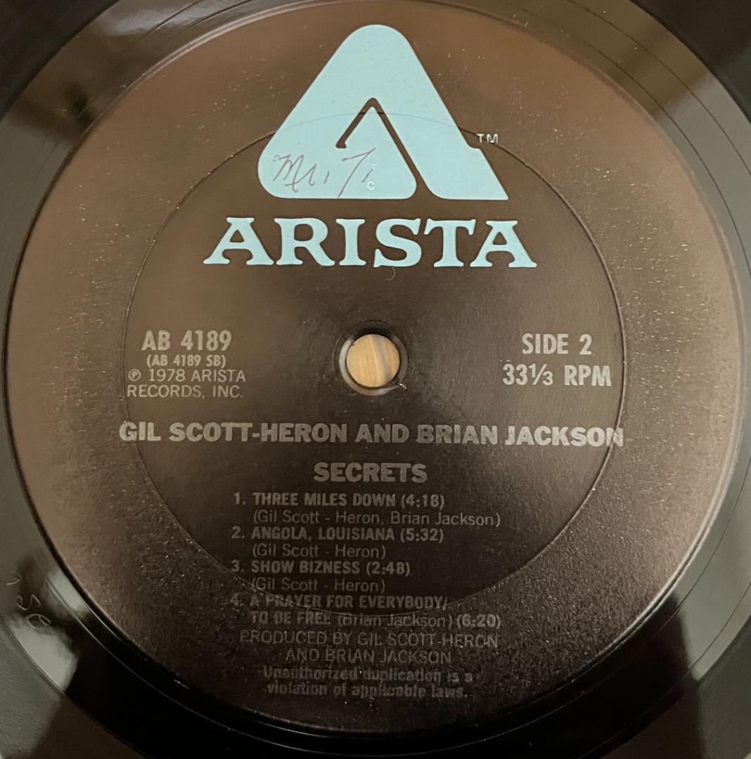 洋楽 Gil Scott-Heron and Brian Jackson SECRET