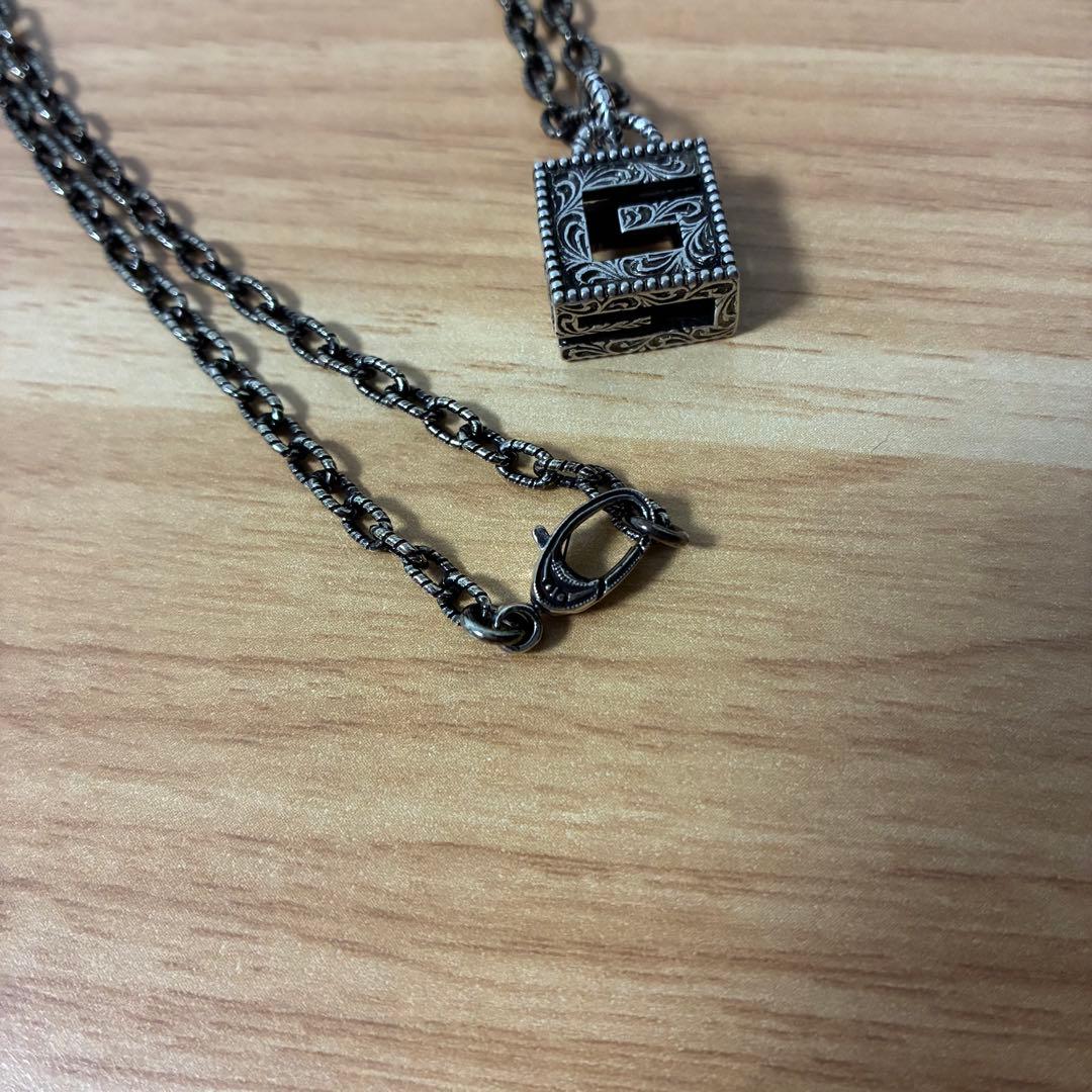 【新品】GUCCI グッチ　スクエアGキューブ　ネックレス　正規品