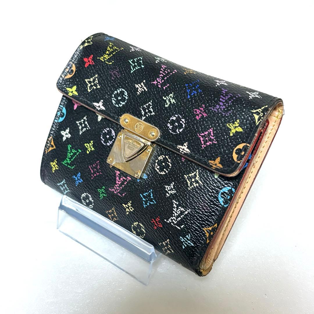 ⭐︎希少　LOUIS VUITTONマルチカラー ポルトフォイユ 三つ折り財布