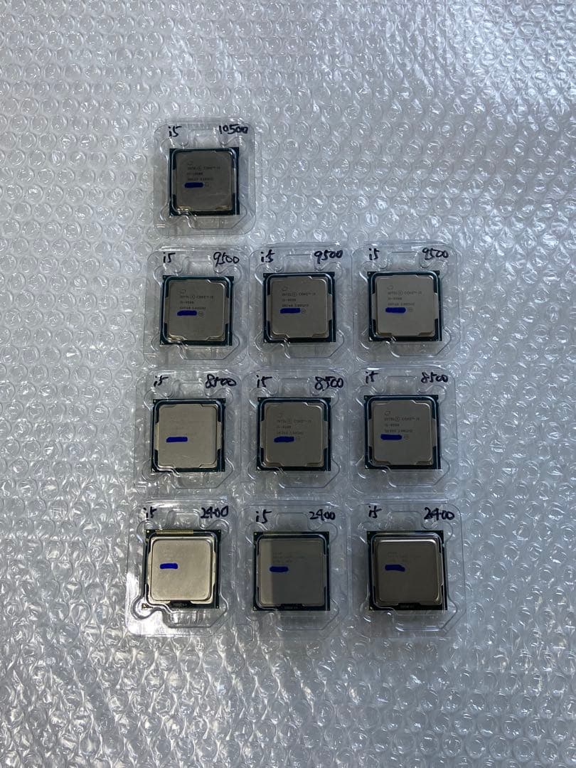 CPU COREi5 10500/9500/8500/2400 計10枚ジャンク