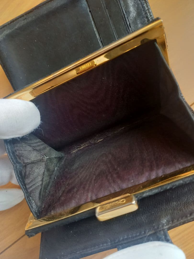 シャネル CHANEL 財布 折り財布 キャビアスキン ココマーク ブラック