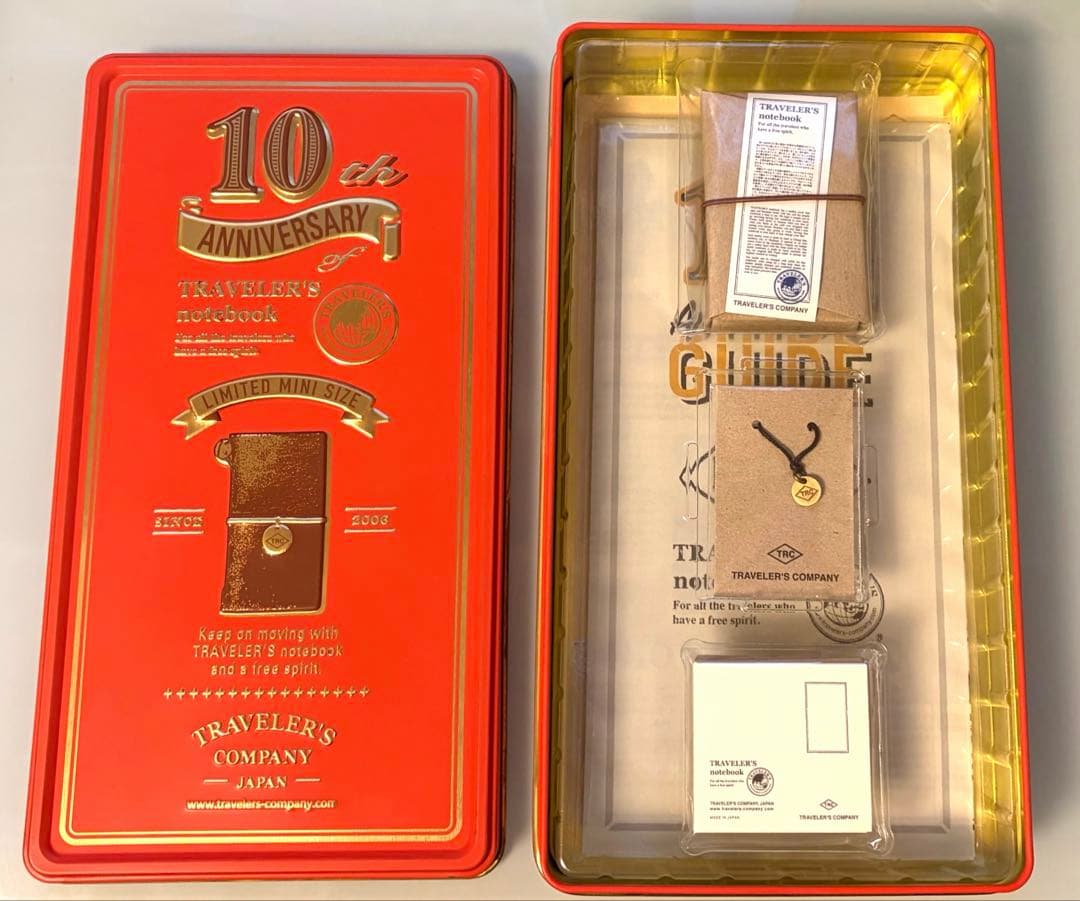 トラベラーズファクトリー 10周年缶 茶 BROWN