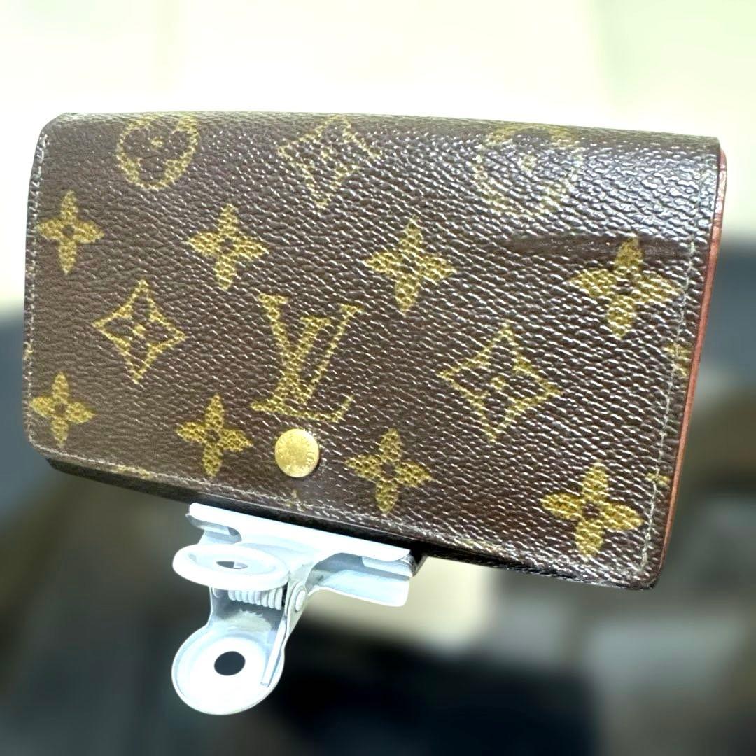 ⑤☆良品☆ モノグラム♪Ｌ字型ファスナー財布