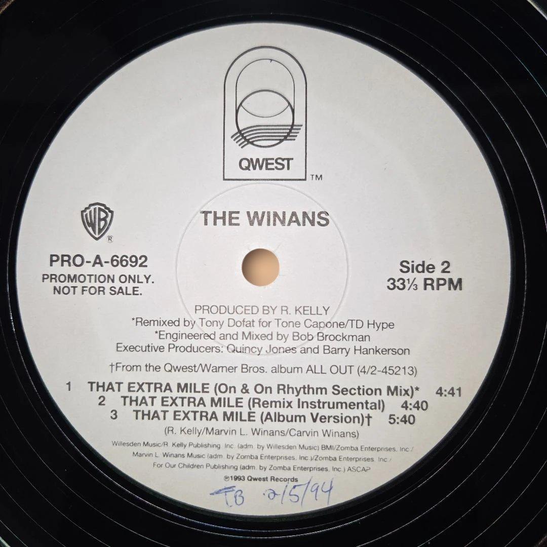 The Winans – That Extra Mile PROMO盤