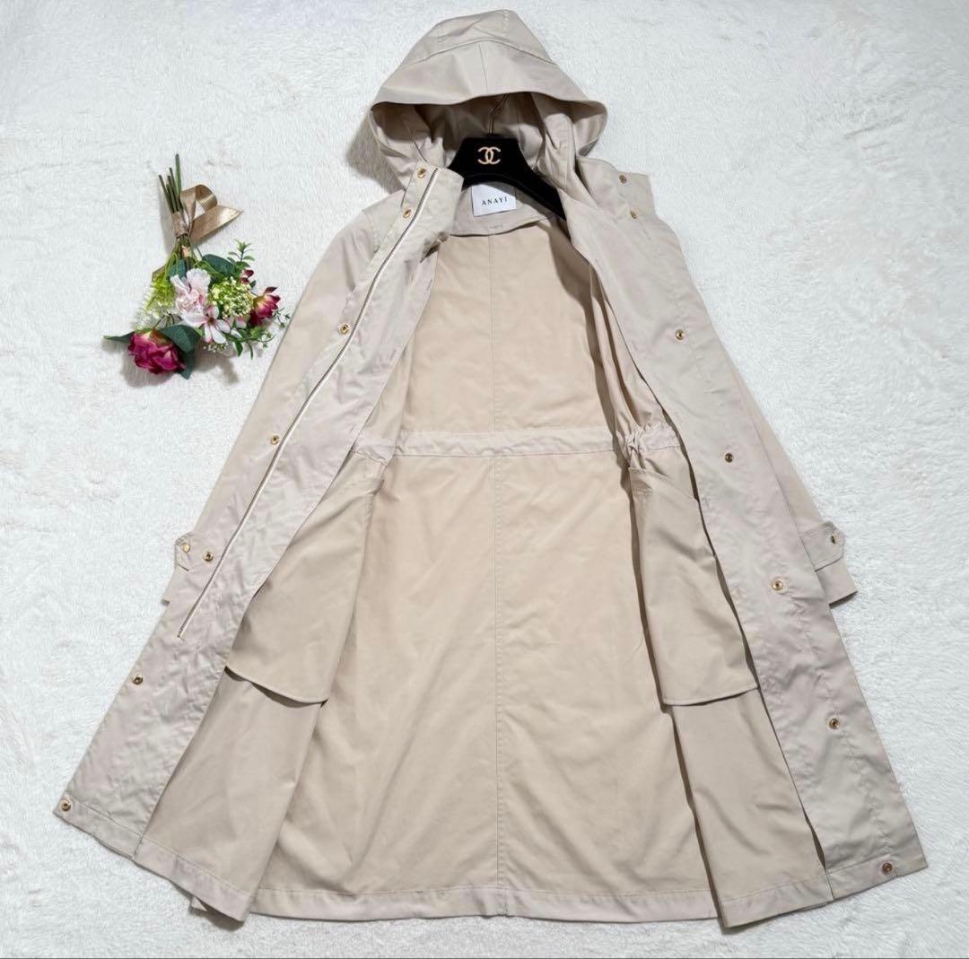美品　ANAYI アナイ　ブライトツイルライナーモッズコート2023年