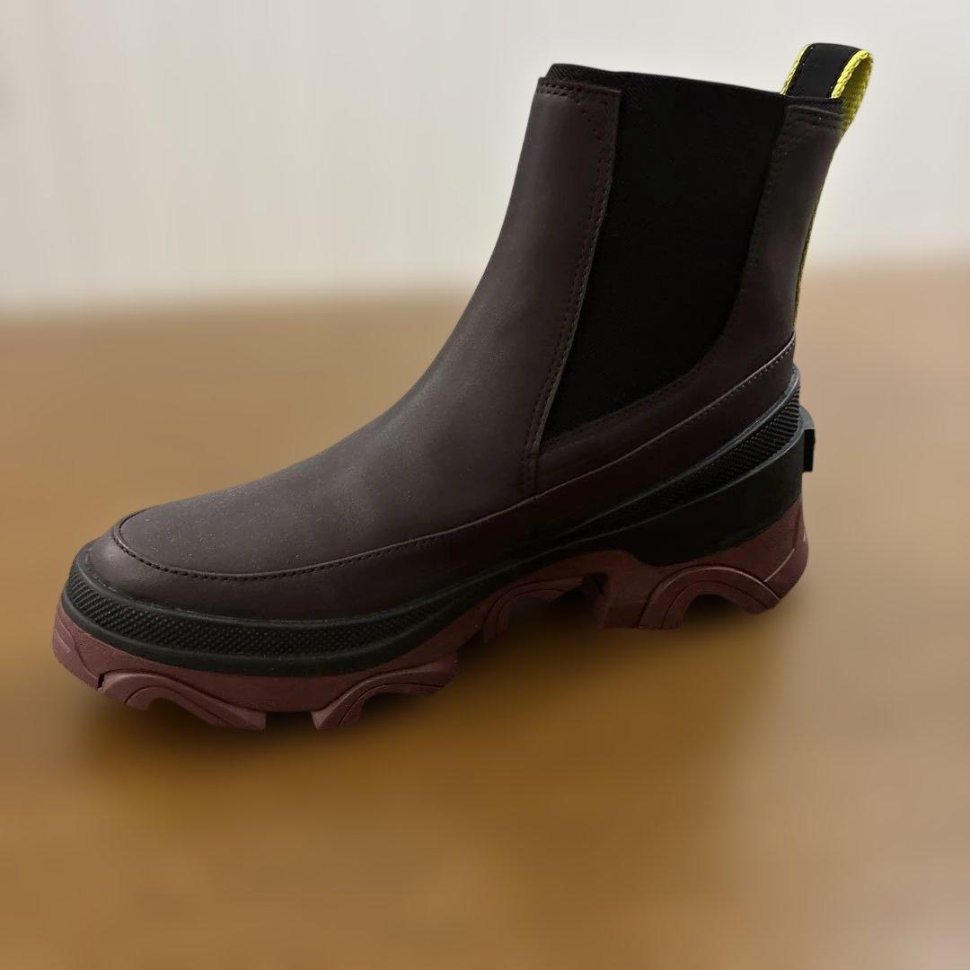 SOREL ダークブラウン サイドゴアブーツ