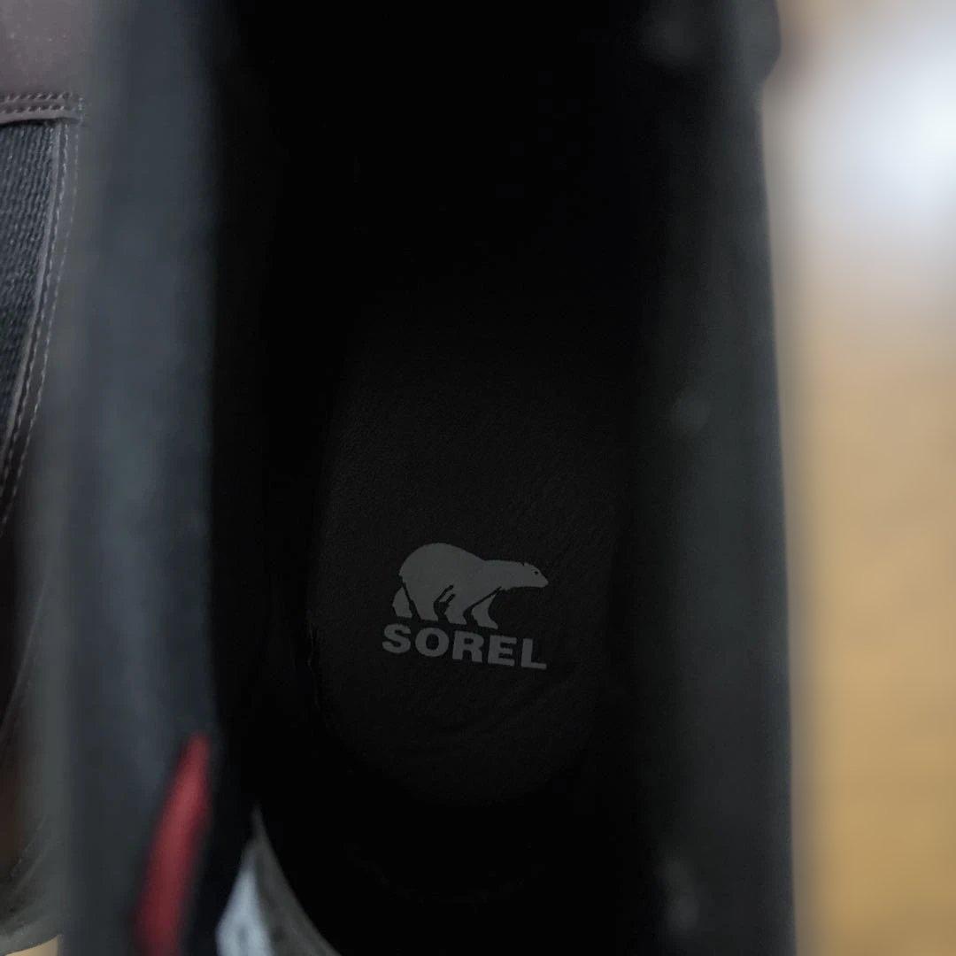 SOREL ダークブラウン サイドゴアブーツ