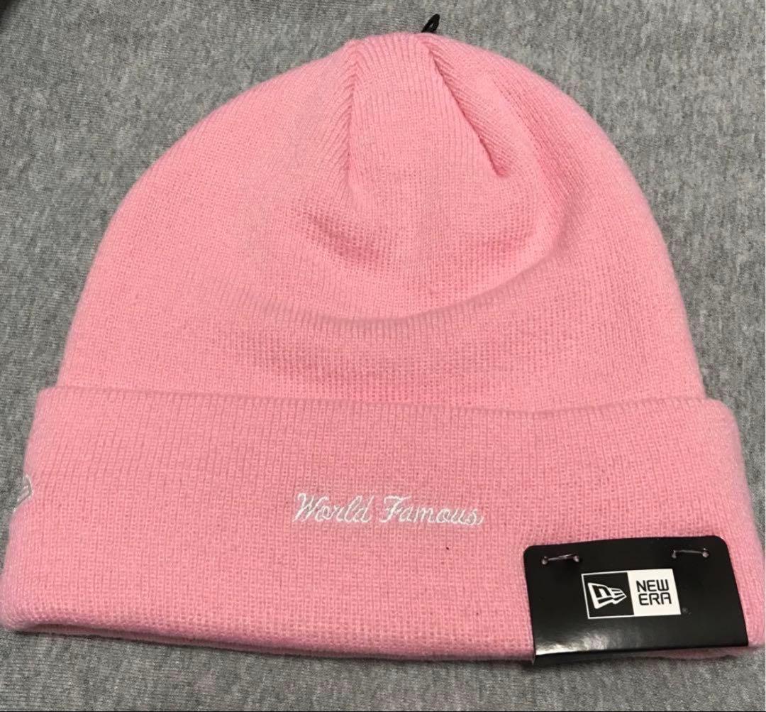 Supreme New Era Box Logo Beanie Pink ピンク