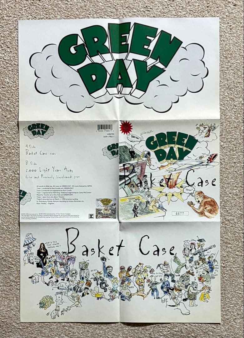 green day グリーンデイ メロコアパンク レコード バスケットケース