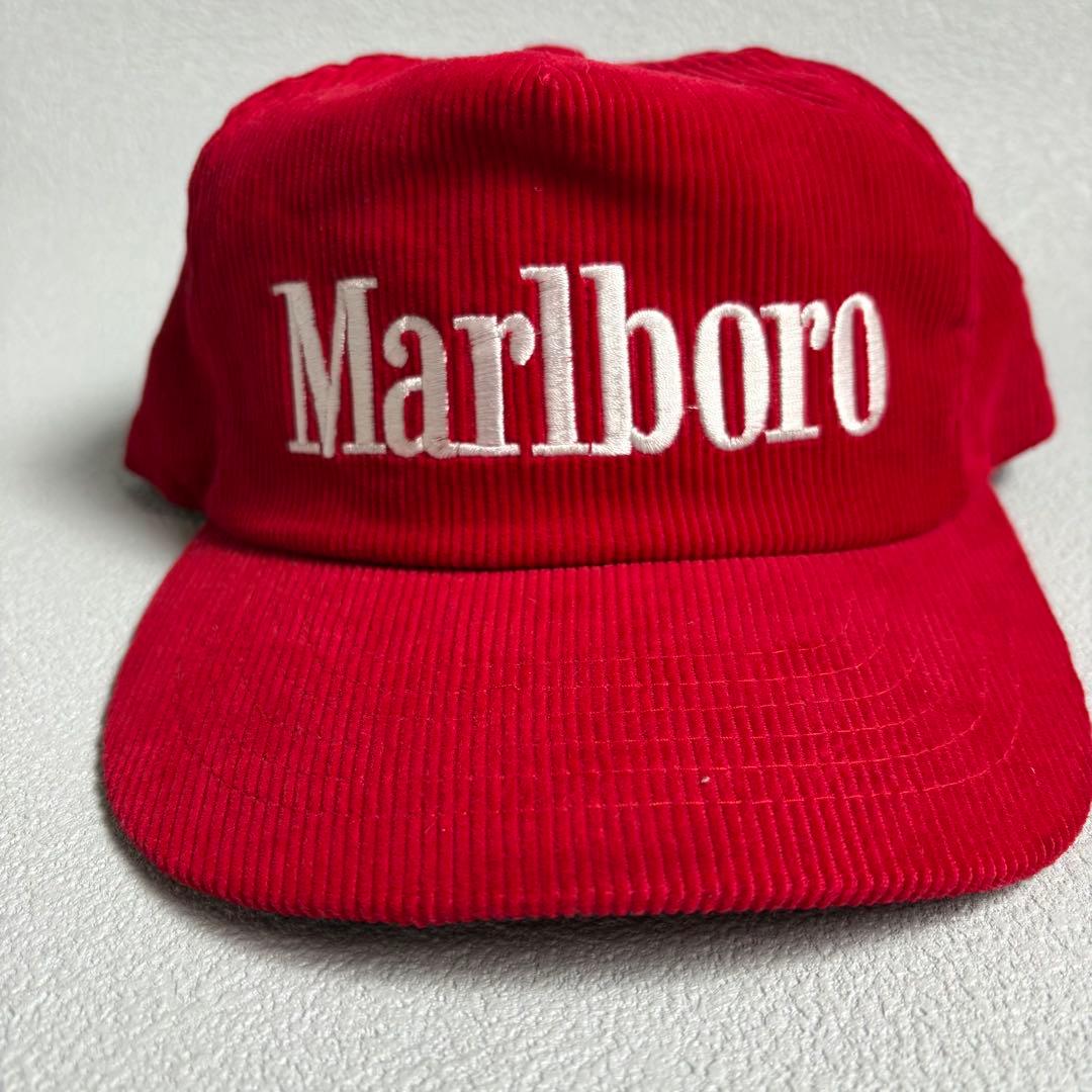 マイペス様。Marlboro コーデュロイキャップ　赤