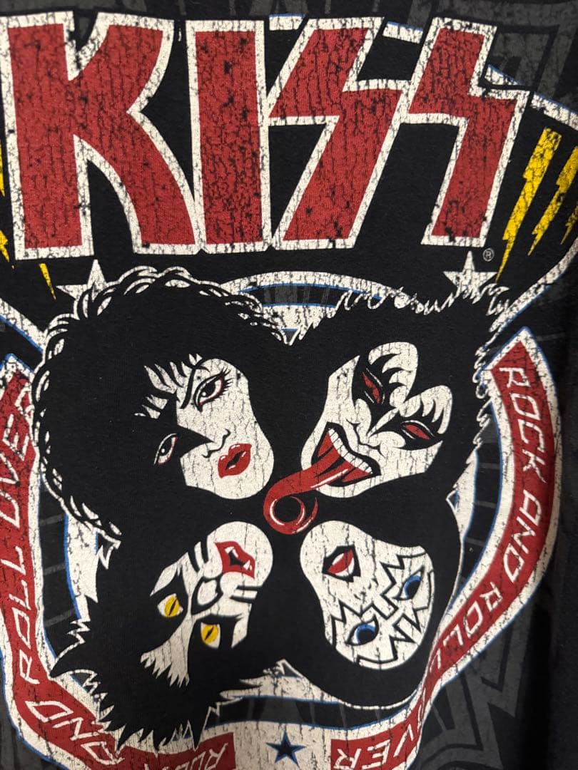 パ*ナ様 ヴィンテージリキッドブルー90s00sキスKISS半袖バンドTシャツ古