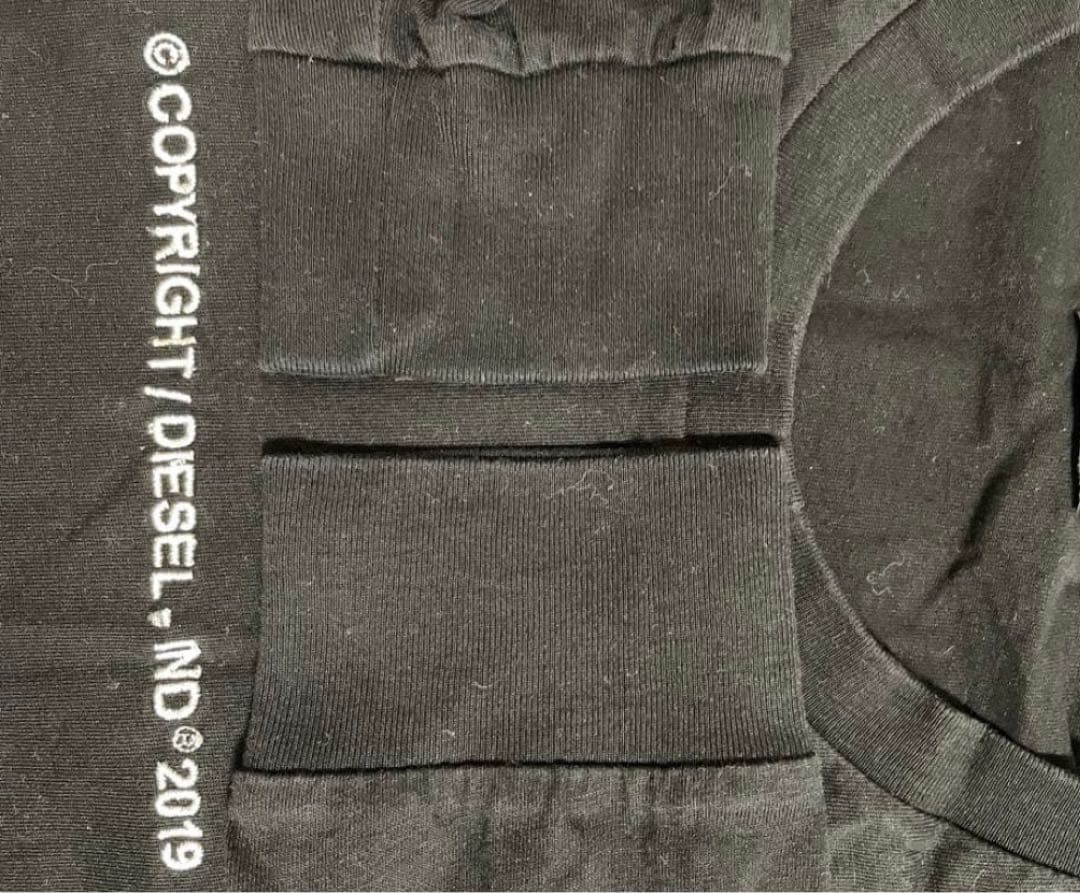 DIESEL ブラック 長袖Tシャツ