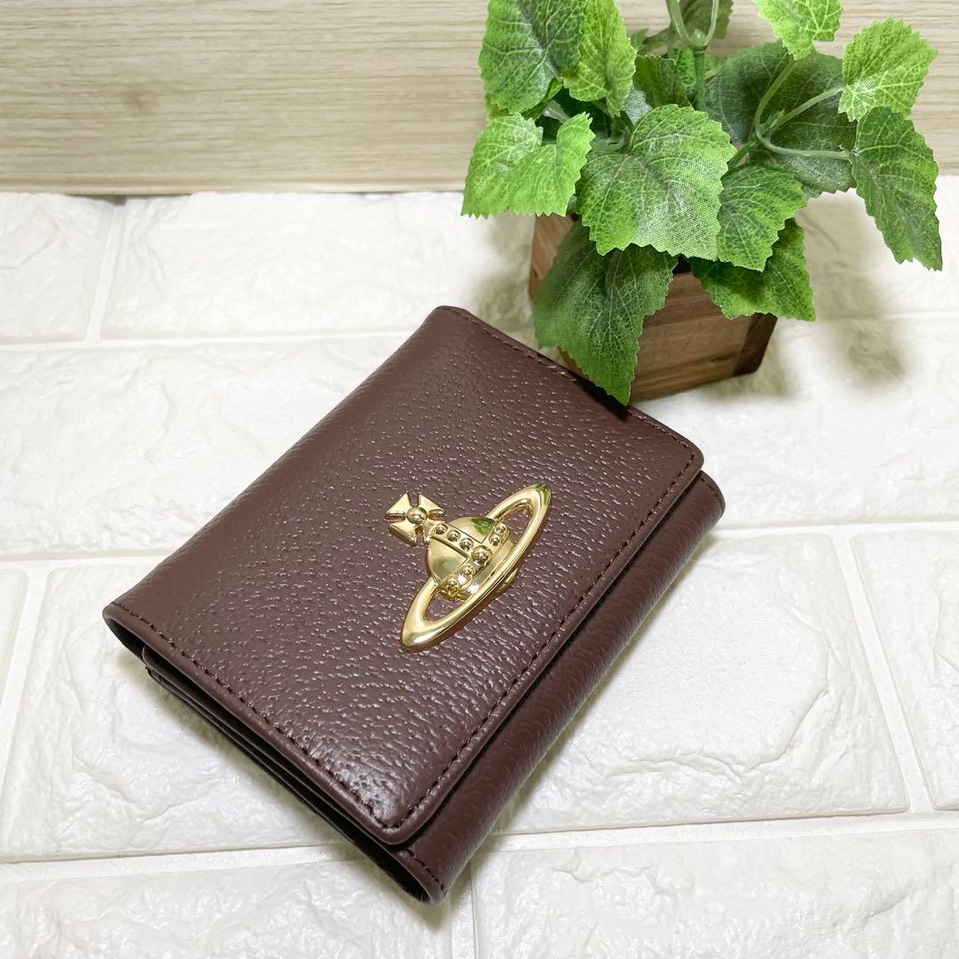 【新品・未使用】Vivienne Westwood 3つ折り財布 ブラウン