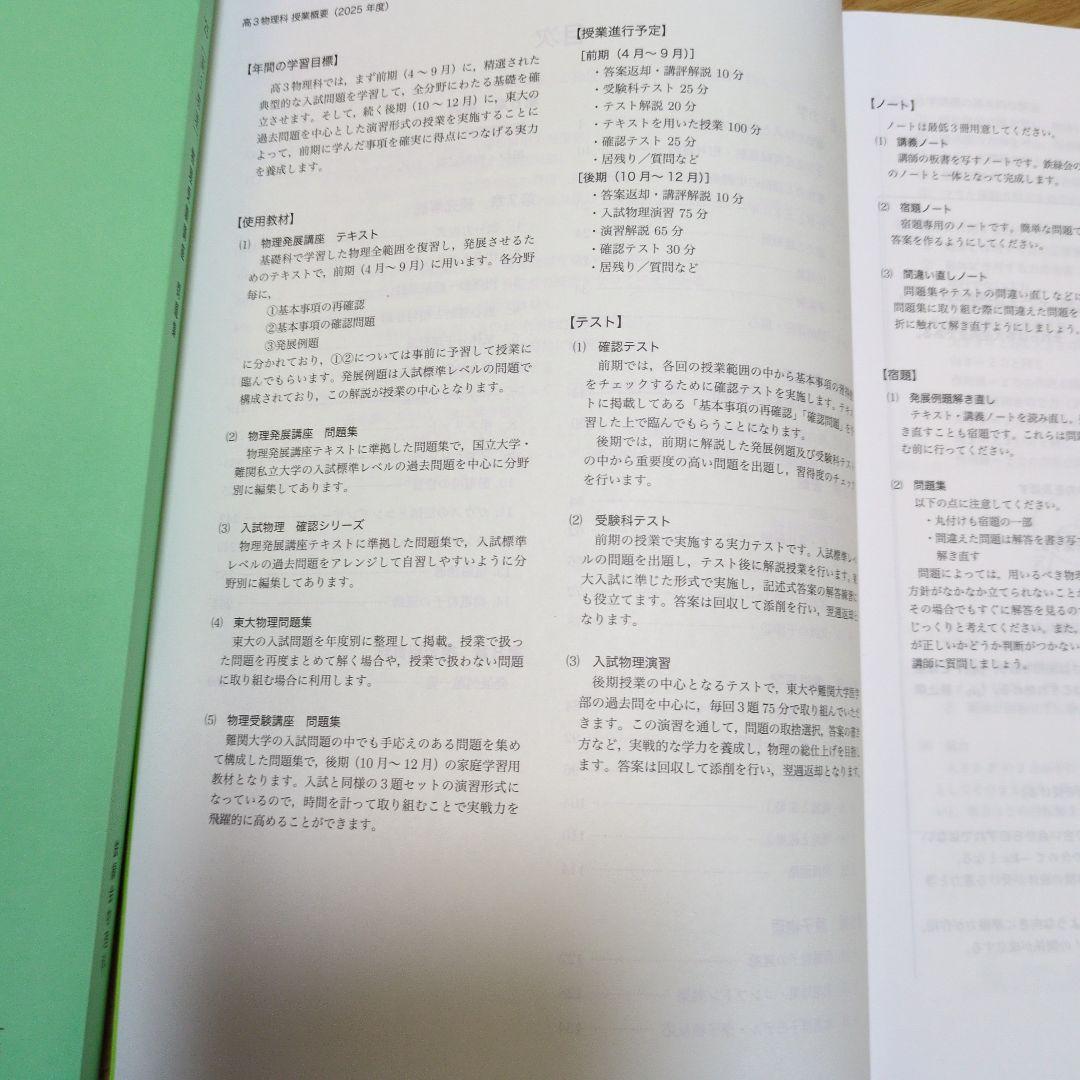 これで全てが完結　美品　鉄緑会高3物理　すべてのテキスト 6冊セット
