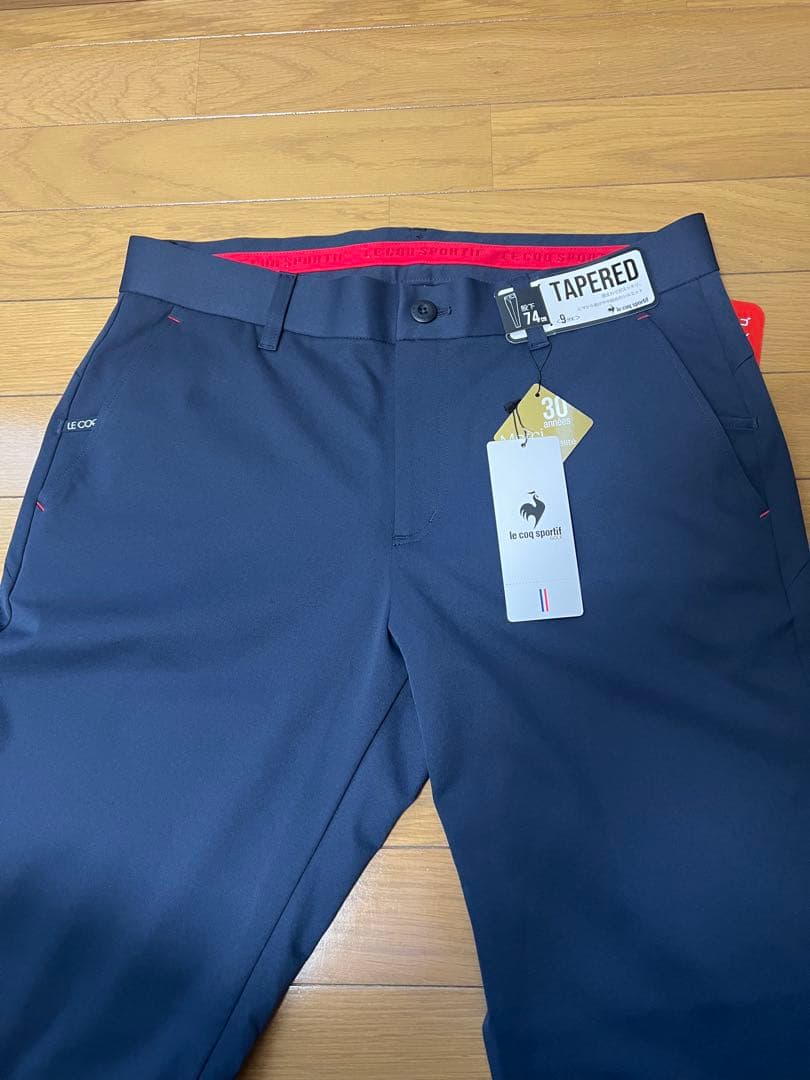 le coq sportif TAPERED ゴルフパンツ ネイビー