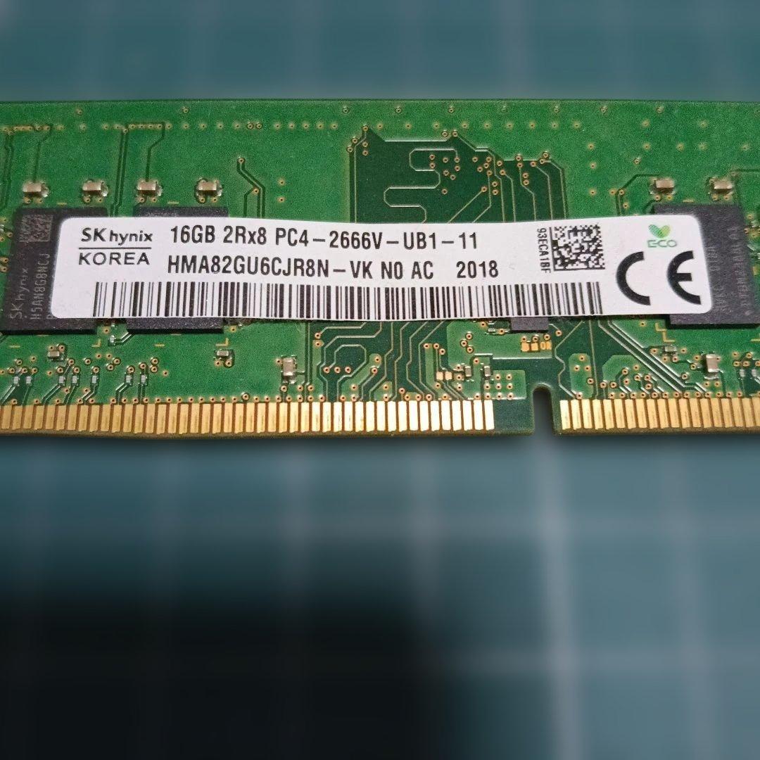 DDR4 16GB×1枚　PC-4 2666 【動作確認済】