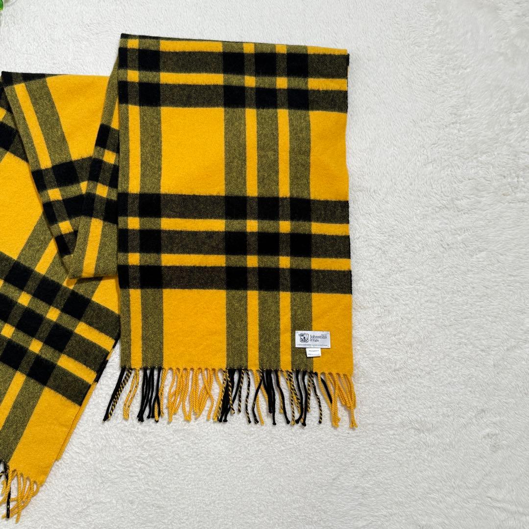 美品✨　Drawer別注ジョンストンズオブエルガン　大判カシミヤストール　希少✨