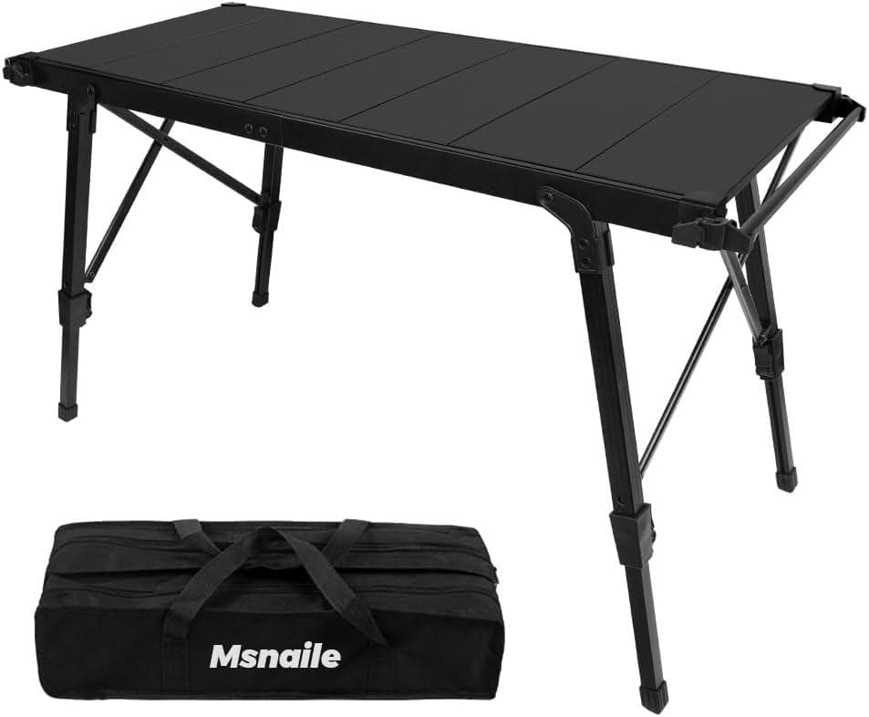 Msnaile IGTテーブル 高さ調整可 軽量アルミ製