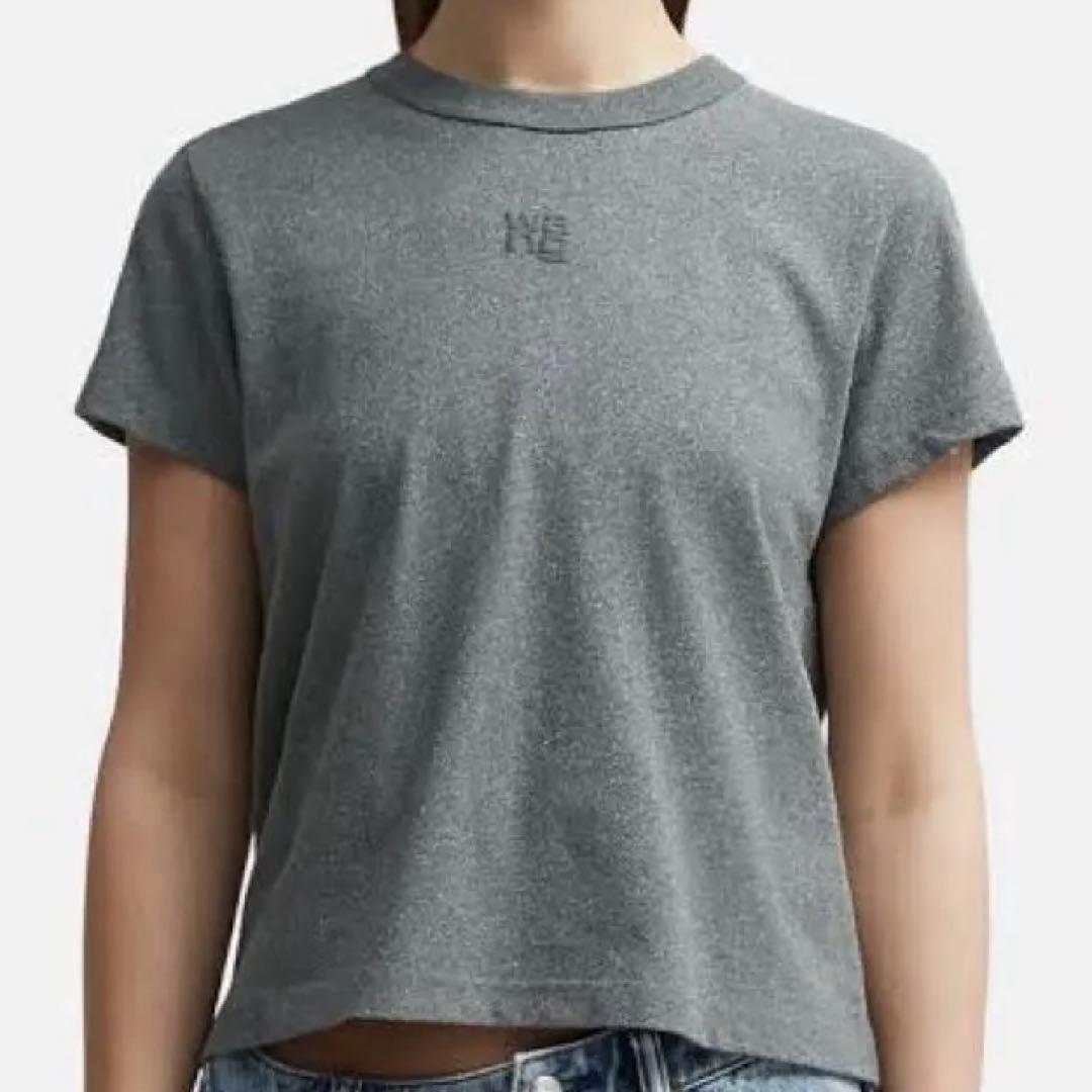 【アレキサンダーワン】クロップドTシャツ ロゴ
