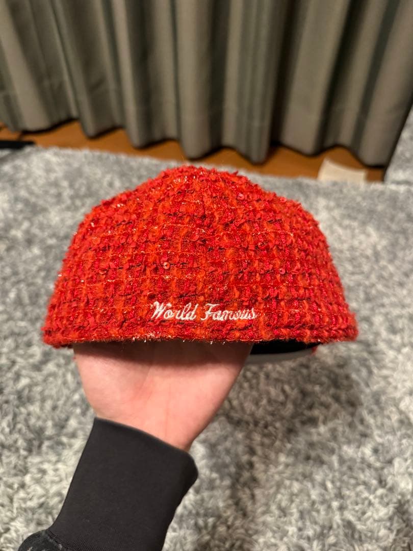 Supreme×New Era ボックスロゴ キャップ 赤 7 1/2 59.6