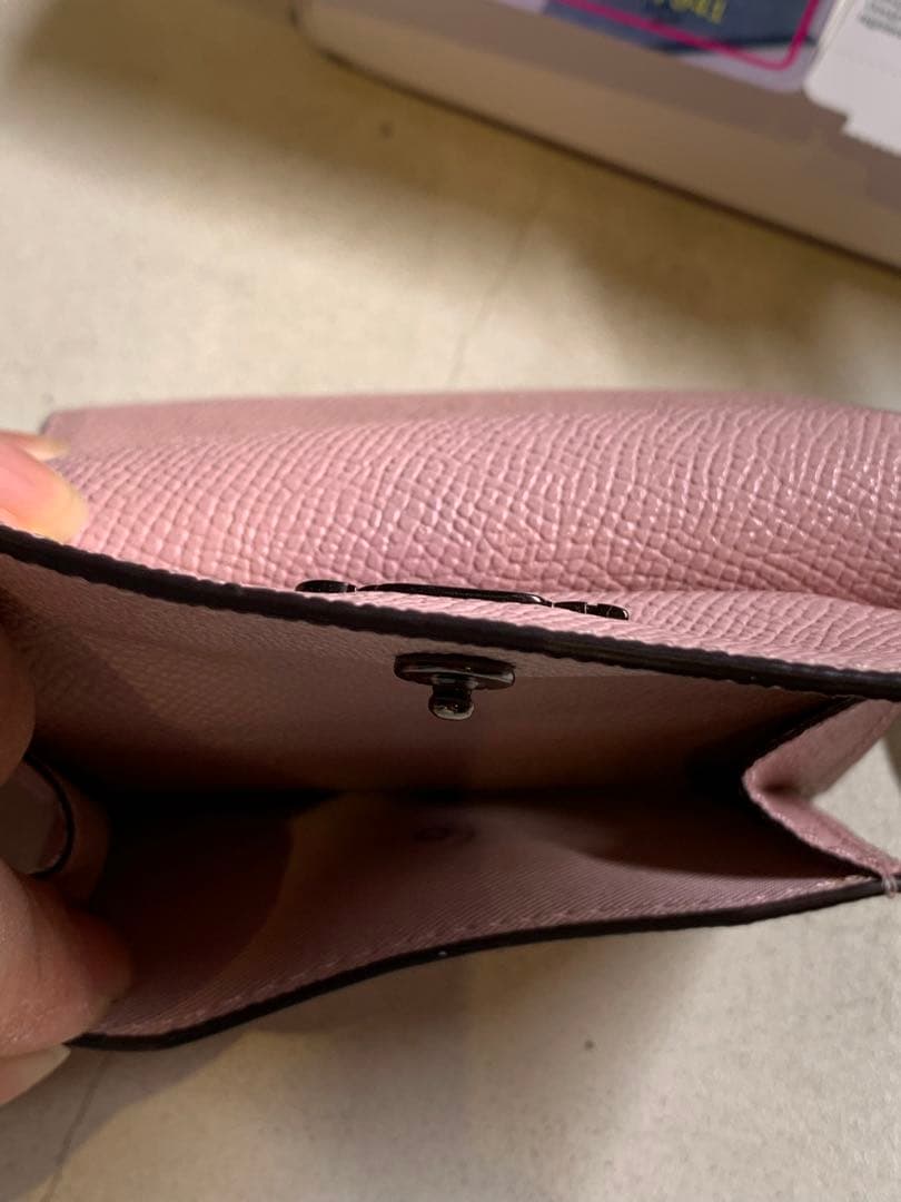 【極美品】COACH コーチ 三つ折り財布 コンパクト