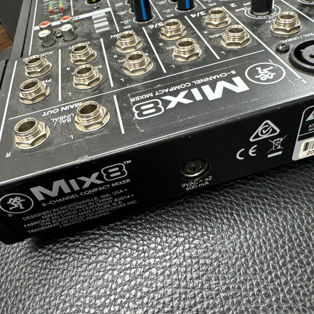 Mackie Mix8 8ch コンパクトアナログミキサー アダプター＋ケース付