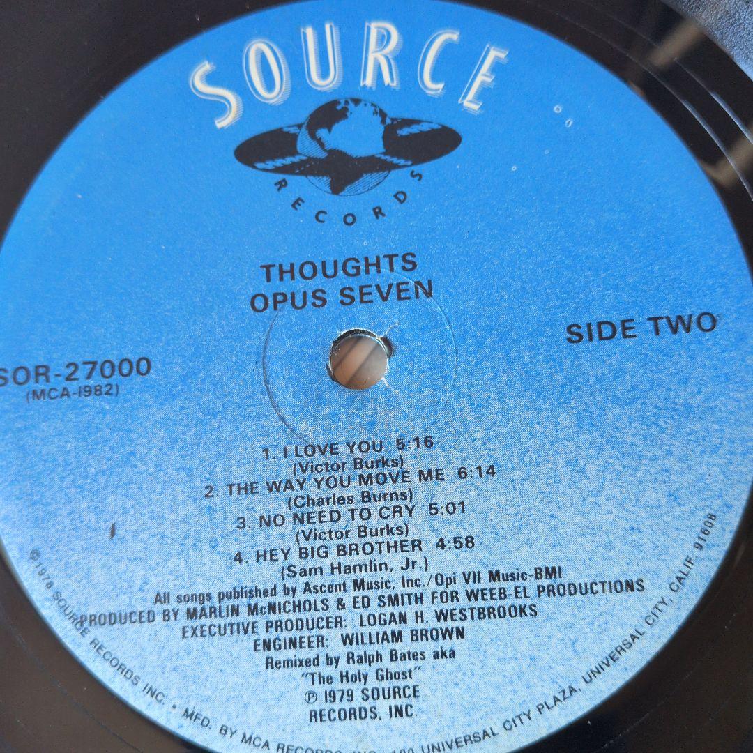 【レコードLP】OPUS 7 THOUGHTS