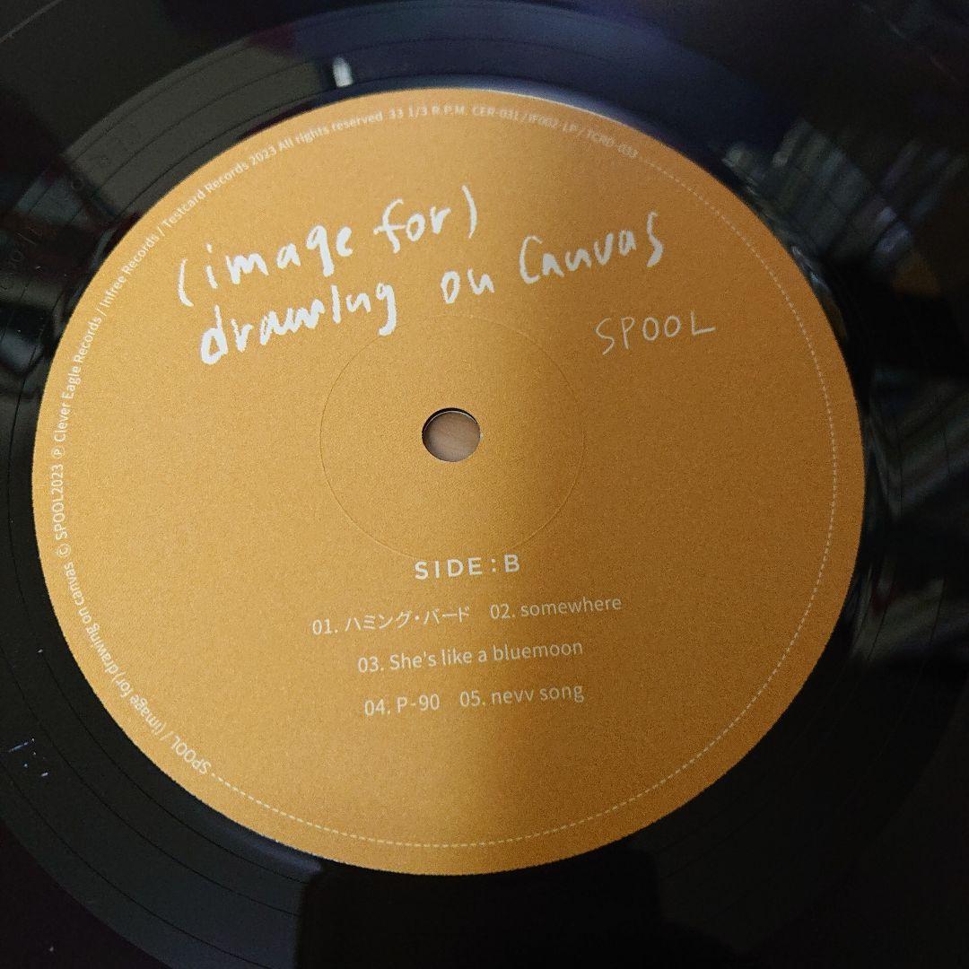 SPOOL drawing on canvas LP レコード シューゲイザー
