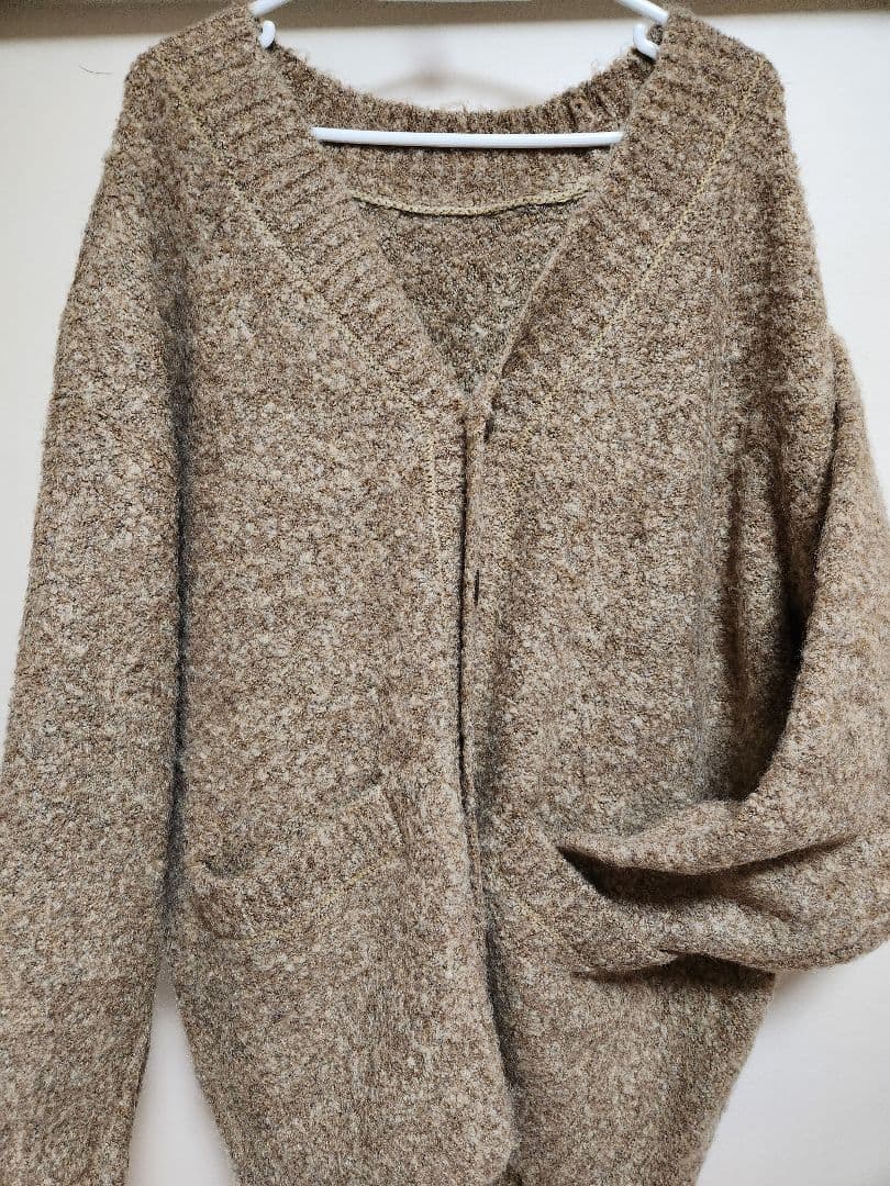 新品♬ 佐藤健…ABYTS BOA KNIT GOWN　ブラウン色　未使用