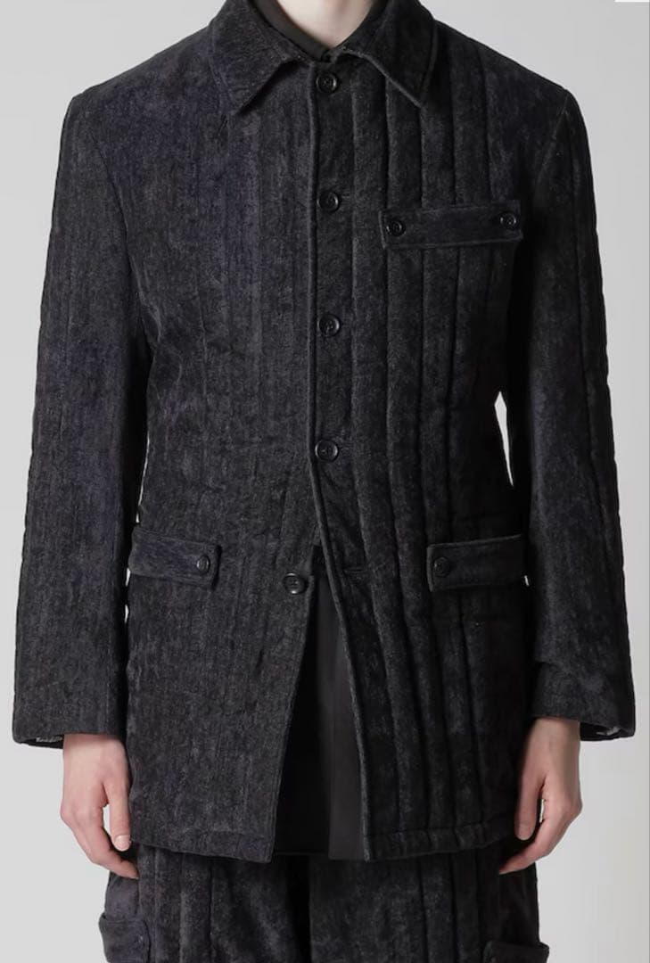 ヨウジヤマモトプールオム 25AW LOOK3 ベルベットJKT