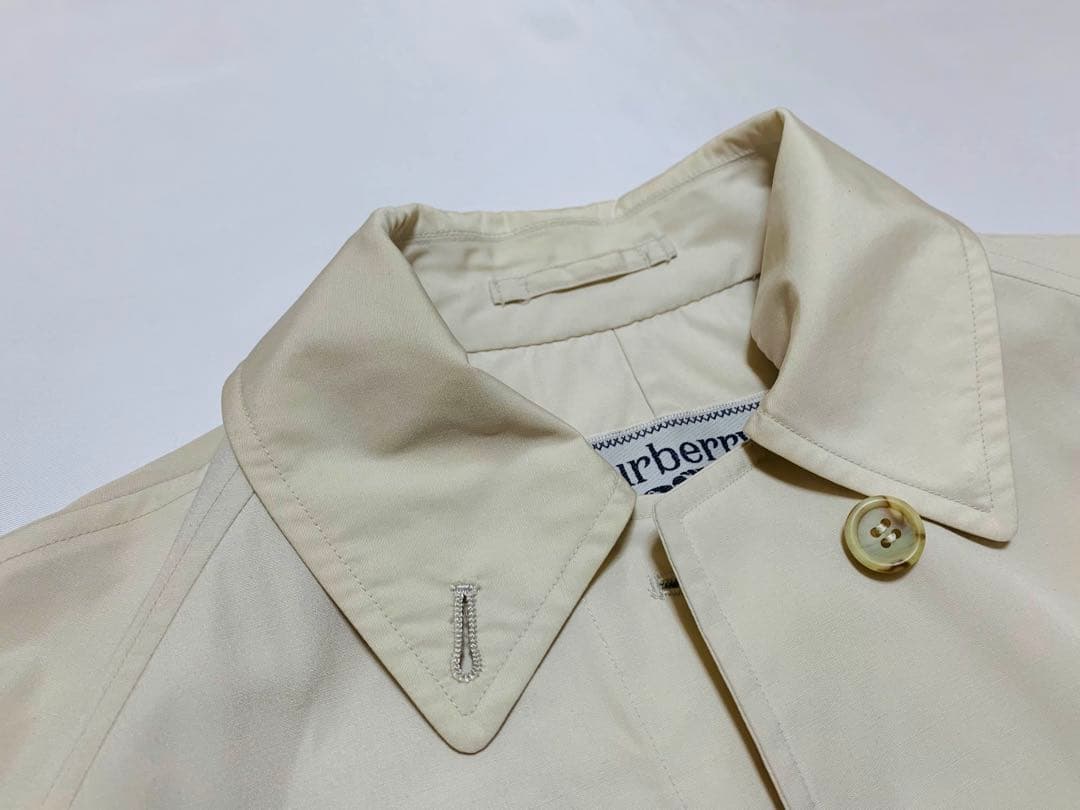 Burberry ステンカラーコート ベージュ 薄手 ベルト付き 春アウター
