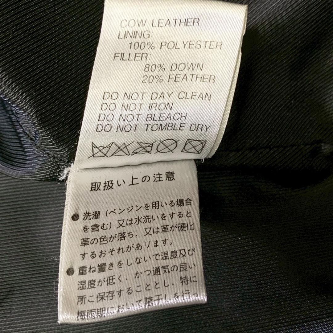 【本革】フリーダム オールレザー フライトジャケット N-3B ダウン 黒 42